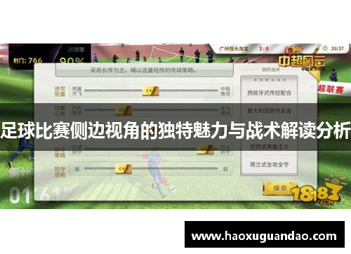 足球比赛侧边视角的独特魅力与战术解读分析